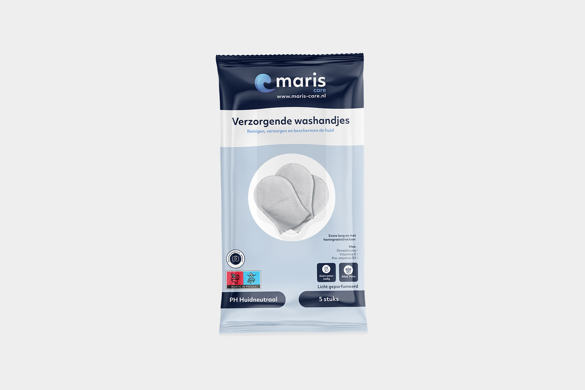 Vochtige washandjes (per 5 verpakt)